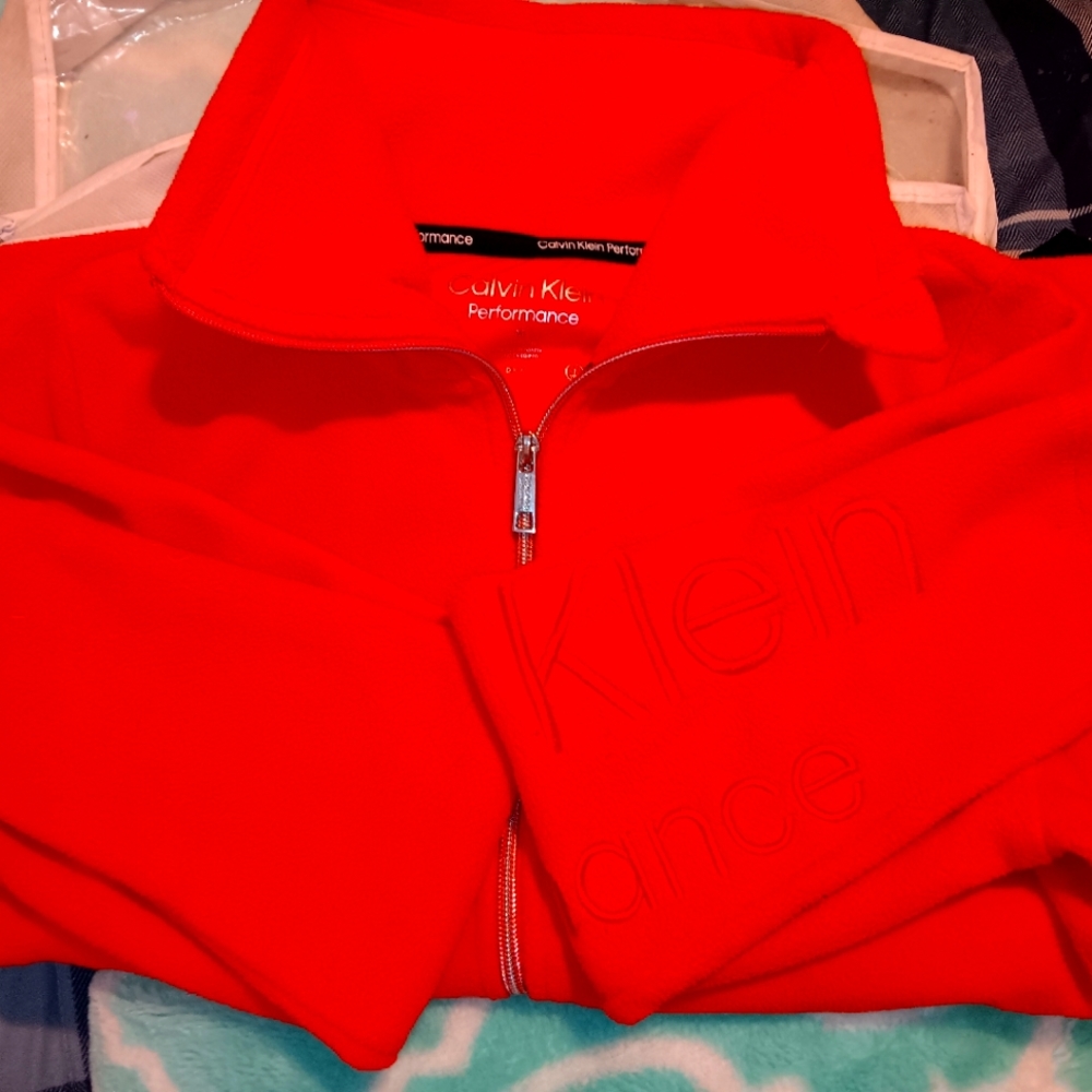 Calvin Klein zipup fleece